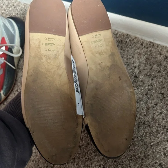 J. Crew Black and Cream Flats with Bow Detail - Picture 3 of 3